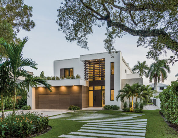 Naples Home contemporary façade curb appeal